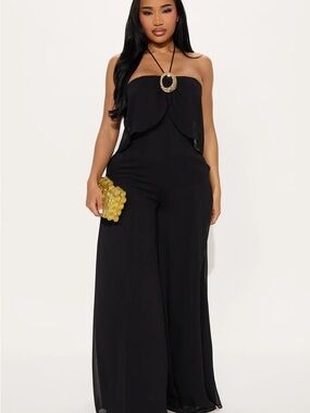 Chiffon Wide Leg Jumpsuit